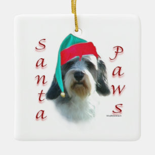 Petit Basset Griffon Venden Santa Paws Ceramic Ornament