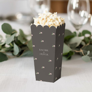 Petit Floral Popcorn Wedding Favour Box