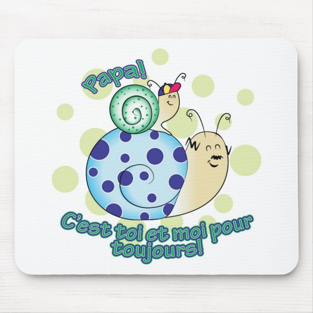 Petit garçon à Papa Mouse Pad (Front)