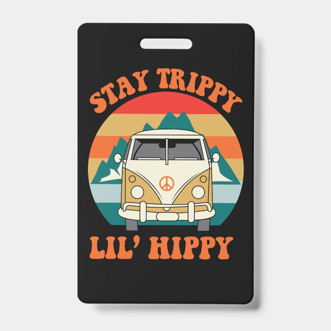 Petit hippie ID badge (Front)