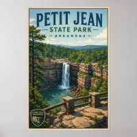 Petit Jean State Park Arkansas Illustration Travel