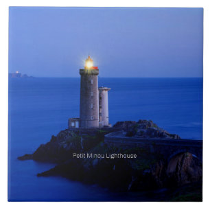 Petit Minou Lighthouse, Plouzane, France Ceramic Tile