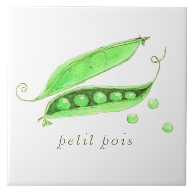 Petit Pois  Ceramic Tile (Front)