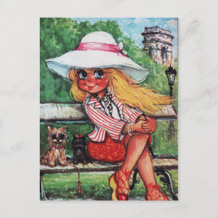 Petit Poulbot chiens Postcard