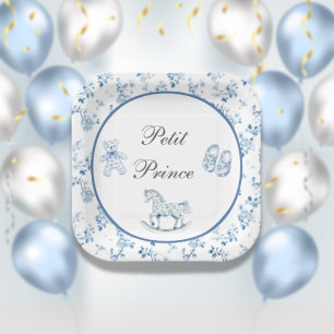 Petit Prince French Chinoiserie-Baby Shower Plates