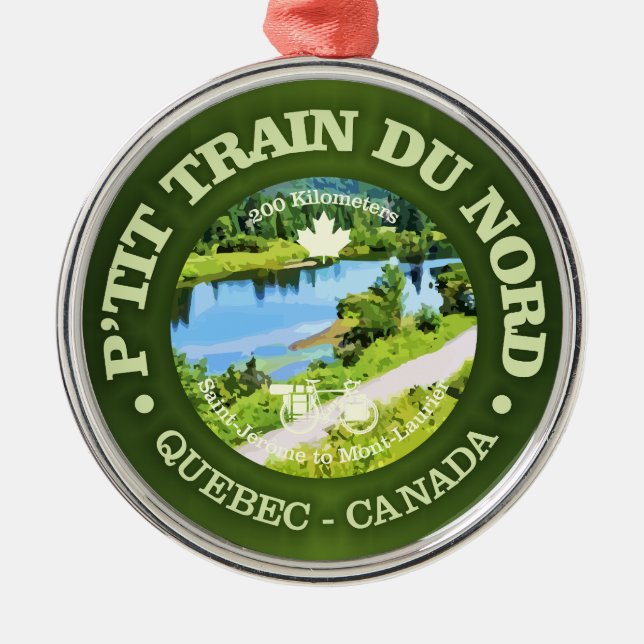 Petit Train du Nord (cycling c) Metal Ornament (Front)