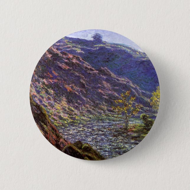 Petite Creuse, Sunlight by Claude Monet 6 Cm Round Badge (Front)
