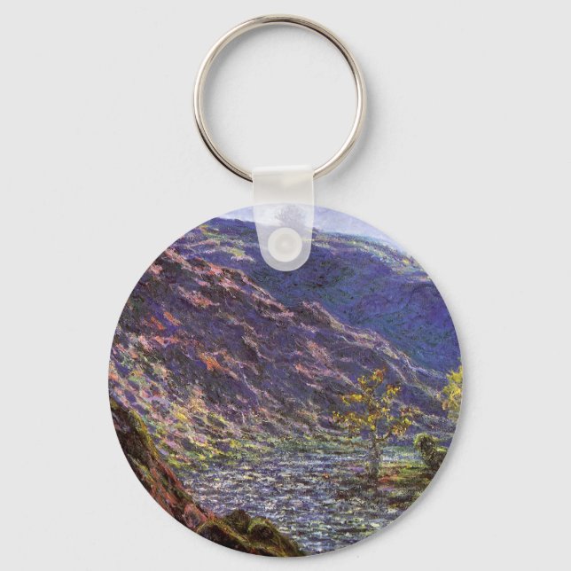 Petite Creuse, Sunlight by Claude Monet Key Ring (Front)