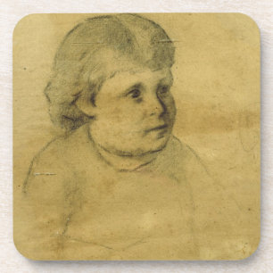 Petite fille (charcoal) coaster