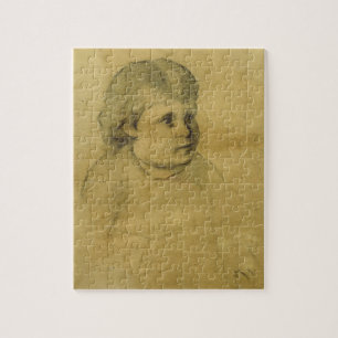 Petite fille (charcoal) jigsaw puzzle