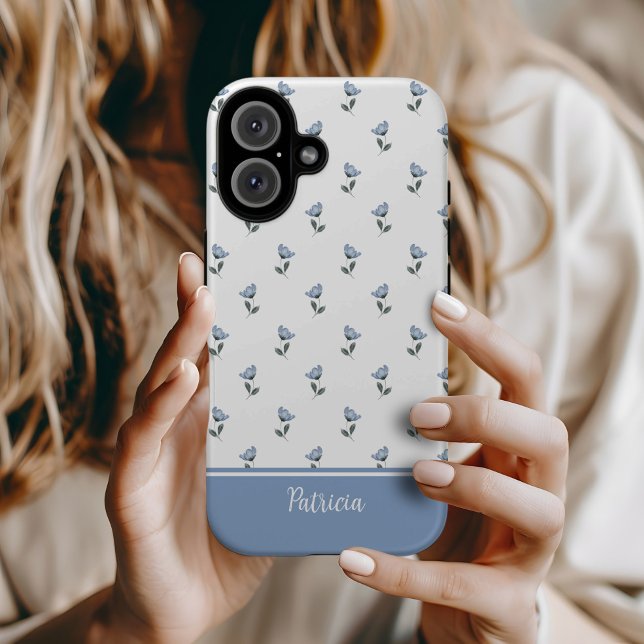 Petite Fleur Blue Flower MagSafe Tough (Petite Fleur phone case)