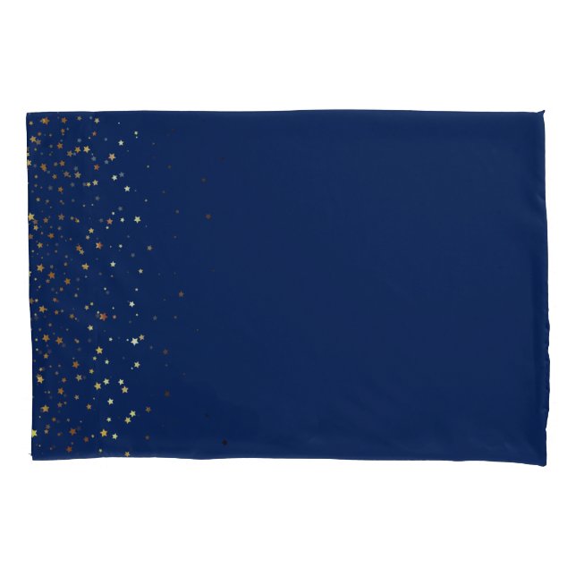 Petite Golden Stars Pillowcase (Front)