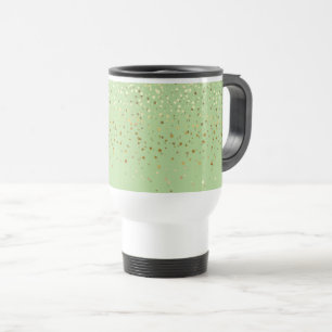 Petite Golden Stars Travel Coffee Mug-Apple Green Travel Mug
