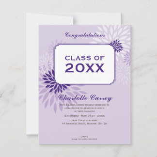 PETITE GRADUATION ANNOUNCEMENT :: GRAD105 1P