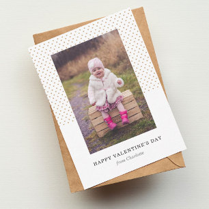 Petite Hearts Photo Valentine Card
