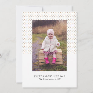 Petite Hearts Photo Valentine Holiday Card