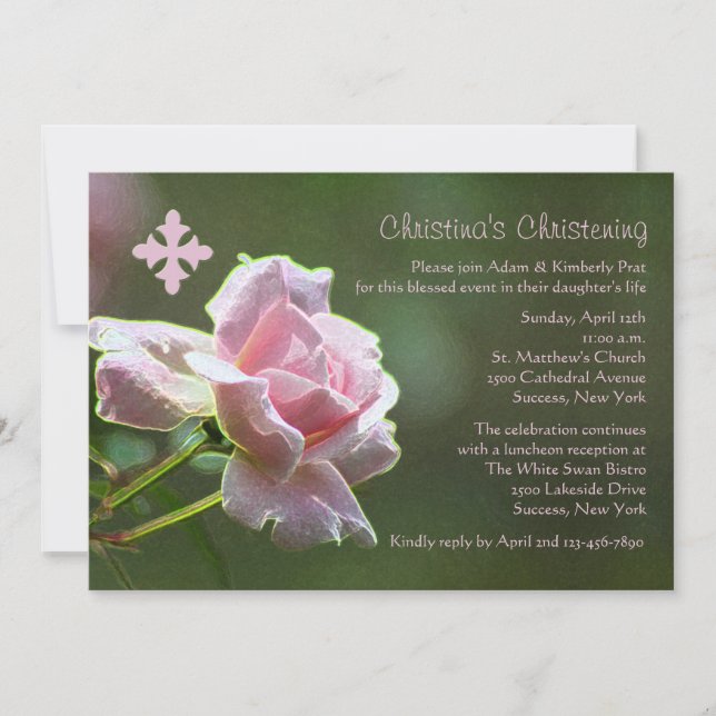 Petite Rose Invitation (Front)