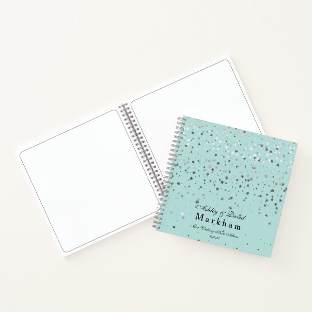 Petite Stars Wedding Notebook Photo Album (Inside)