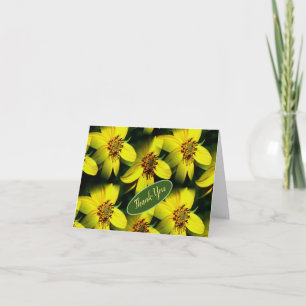 Petite Sunflowers Personalised Thank You Card