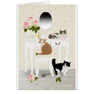 PetitRose "Kittens Beauty Salon" ,Postcard