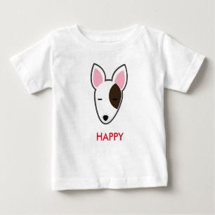 Petory Bull Terrier Happy Kid Baby T-Shirt