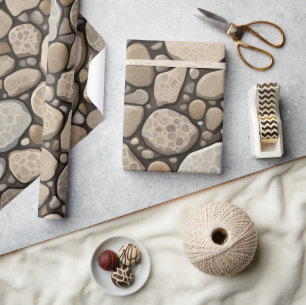 Petoskey Stone Abstract Wrapping Paper