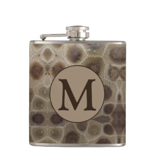 Petoskey Stone Hip Flask