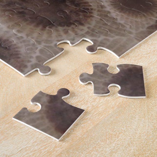 Petoskey Stone michigan state stone fossil Jigsaw Puzzle (Side)