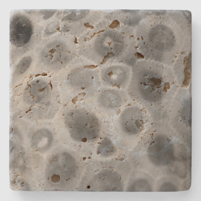 Petoskey Stone Pattern Coaster (Front)
