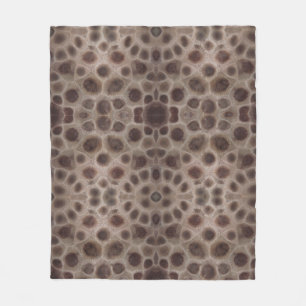 Petoskey Stones   Michigan State stone  Fleece  Blanket