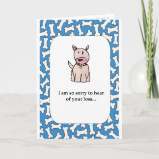 PetPet Loss Sympathy Card