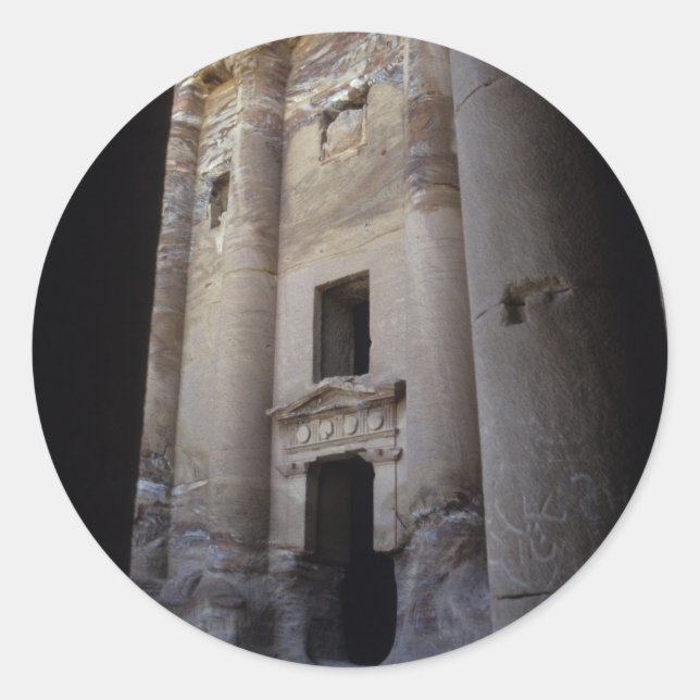 Petra, Jordan. Classic Round Sticker (Front)