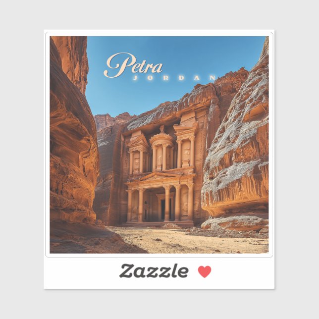 Petra, Jordan: Iconic Red Rock Temple (Sheet)