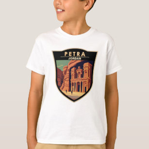 Petra Jordan Travel Art Vintage T-Shirt