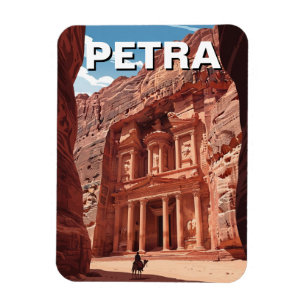 Petra Jordan Travel Magnet