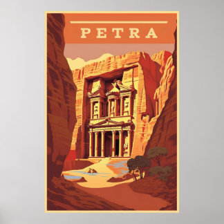 Petra, Jordan, Travel  Poster