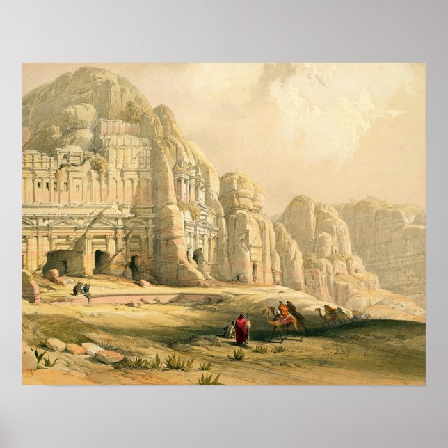 Petra, March 8th 1839, plate 96 from Volume III of Poster (Front)