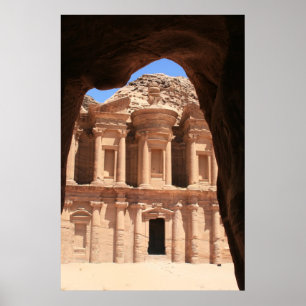 petra monastery arch poster