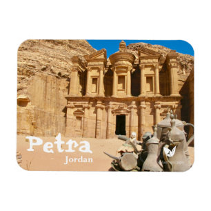 Petra monastery in Jordan magnet by Velvet Escape