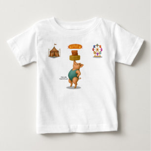 Petra pig balancing act baby T-Shirt