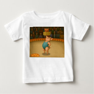Petra pig balancing act baby T-Shirt