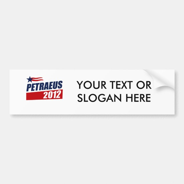 PETRAEUS 2012 BUMPER STICKER (Front)