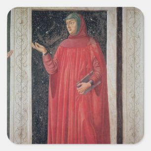 Petrarch from the Villa Carducci series Square Sticker