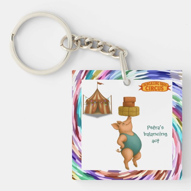 Petra's balancing act key ring (Front)