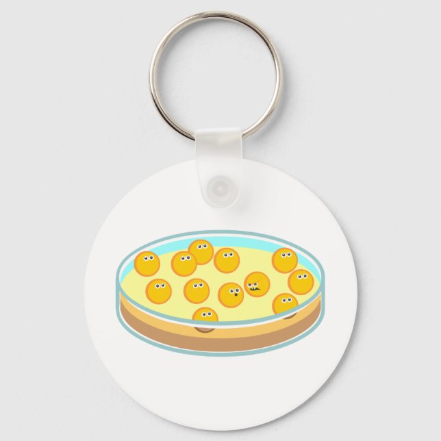 Petri Dish MRSA Key Ring (Front)