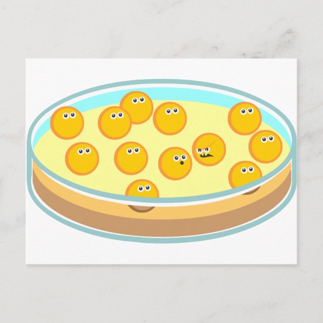 Petri Dish MRSA Postcard (Front)
