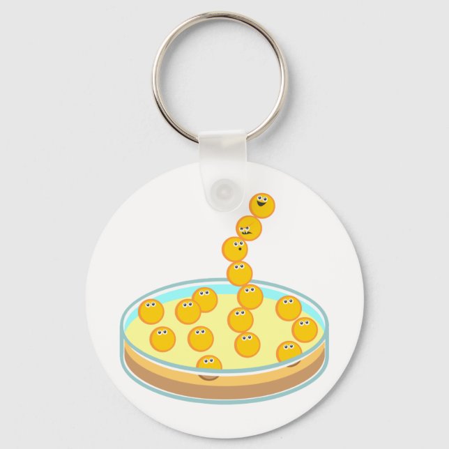 Petri Dish Tower Key Ring (Front)