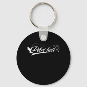 Petri Heil Angel Karpfen Key Ring