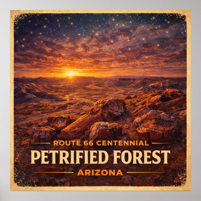 Petrified Forest Arizona Centennial Poster (Front)