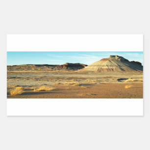 Petrified Forest Desert Arizona Landscape Photo Rectangular Sticker